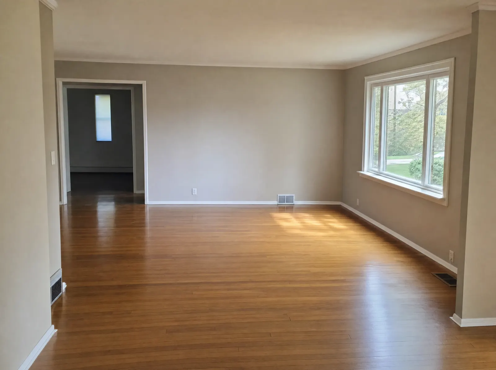 Cleared interior of a National property after a full cleanout